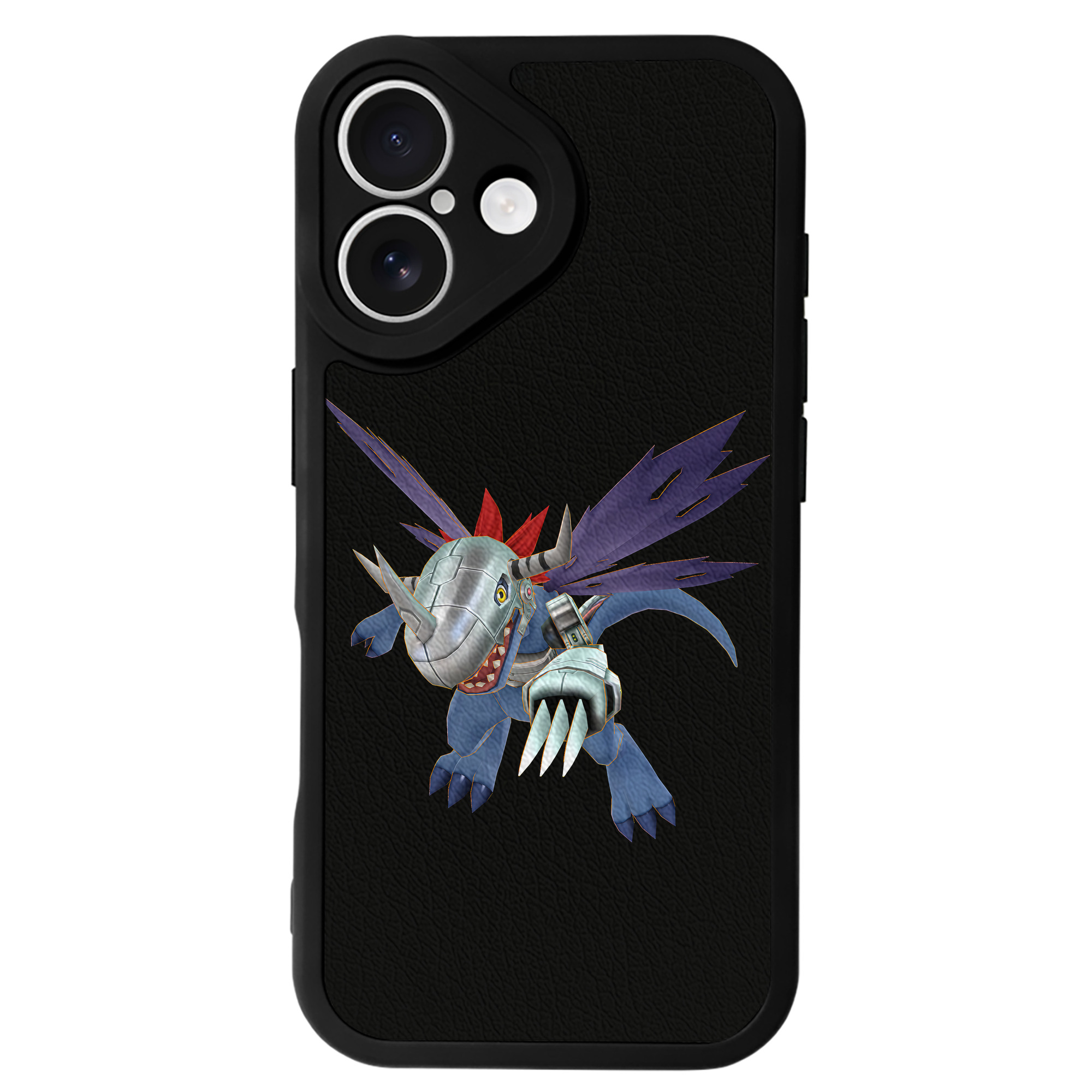（画像用） Digimon デジタルモンスター/デジモン 【iPhone 16シリーズ対応】シリコンスマホケース（レザー調） 材質：シリコン